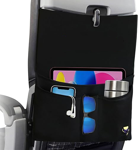 Cubierta de Bandeja para Avión con Bolsillos – Organiza tu espacio de vuelo con estilo