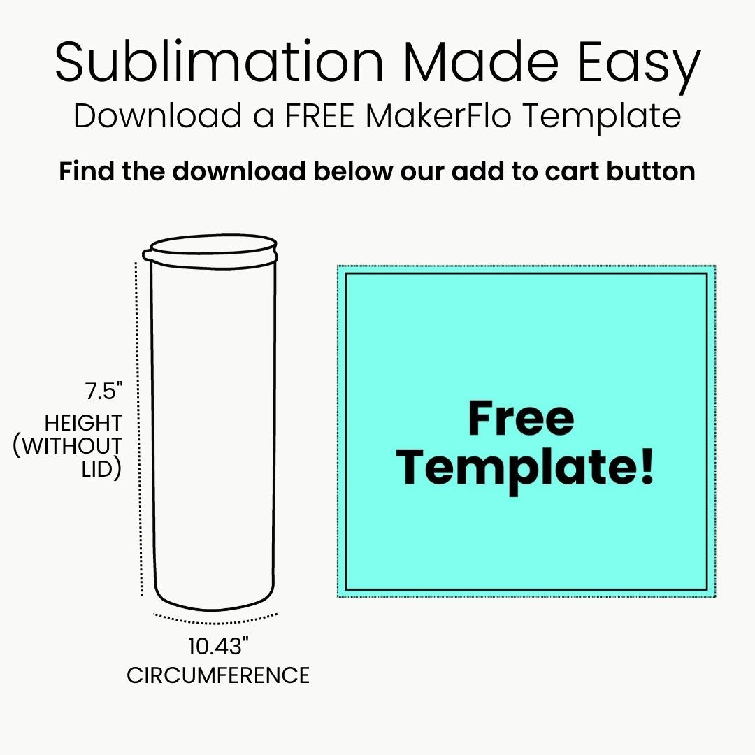 20 oz slim sublimation glass