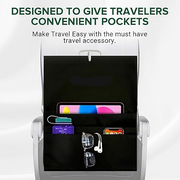 Cubierta de Bandeja para Avión con Bolsillos – Organiza tu espacio de vuelo con estilo