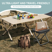 Set de 2 Tabourets de Camping Noirs – Compacts et Pratiques