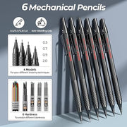 Kit de Dessin Artistique de 58 Pièces avec Étui en Cuir