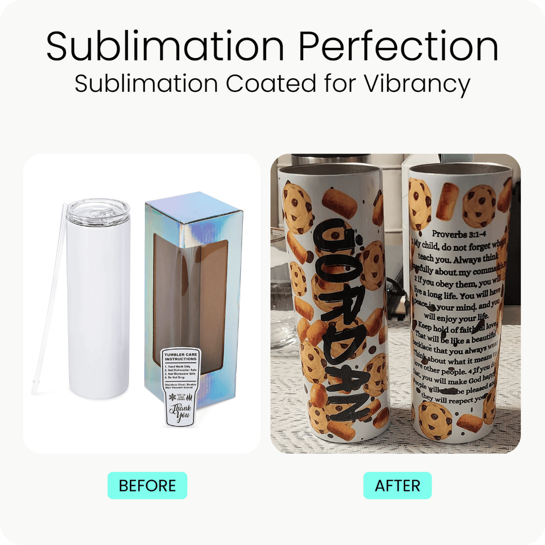 30oz Skinny Sublimation Tumbler