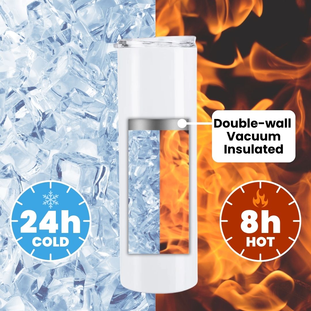 30oz Skinny Sublimation Tumbler