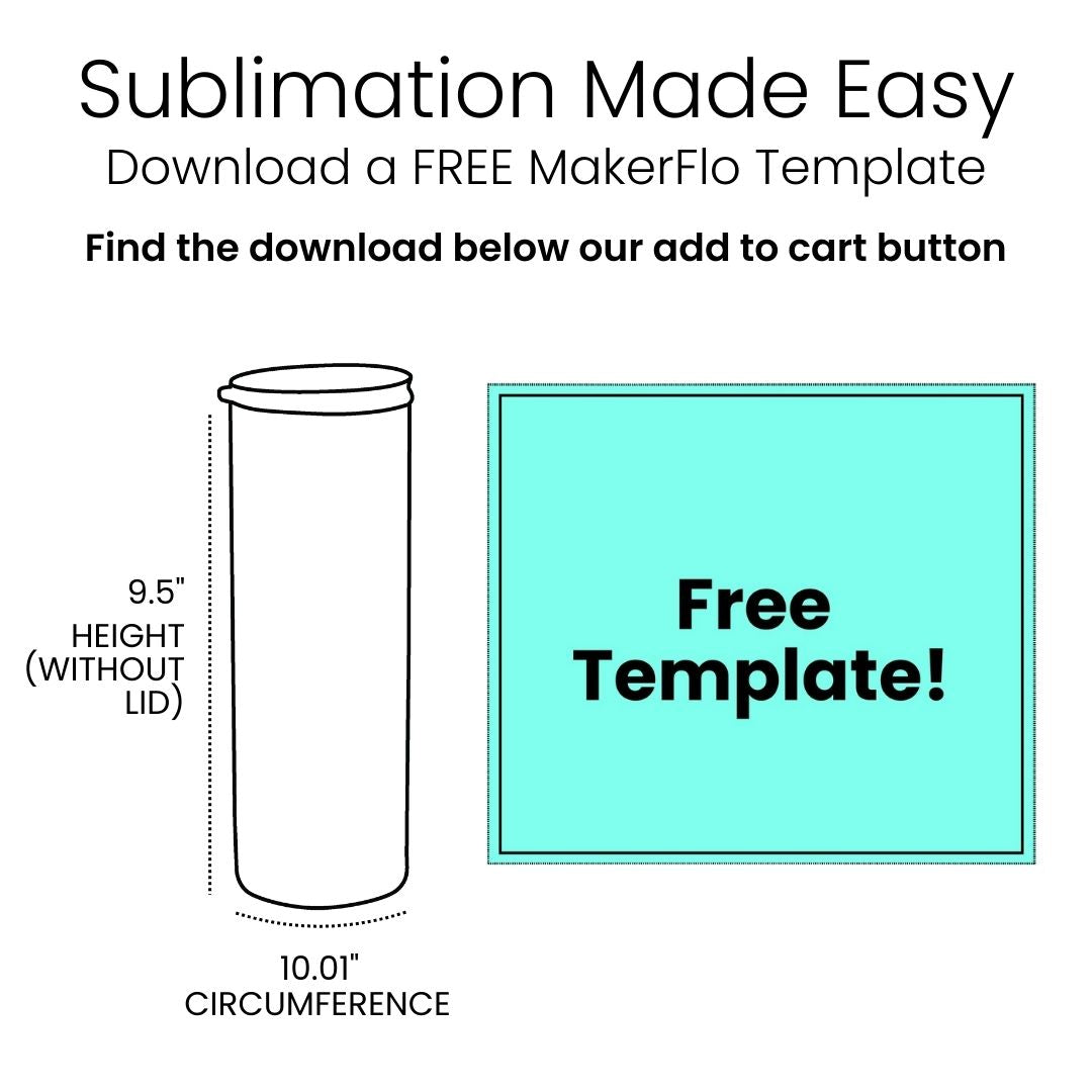 30oz Skinny Sublimation Tumbler