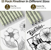 Kit de Dessin Artistique de 58 Pièces avec Étui en Cuir