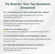 Cubierta de Bandeja para Avión con Bolsillos – Organiza tu espacio de vuelo con estilo