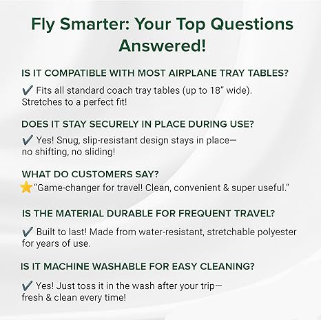 Cubierta de Bandeja para Avión con Bolsillos – Organiza tu espacio de vuelo con estilo