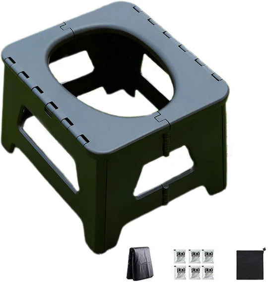 Toilette de Camping Portable – Compacte, Hygiénique et Prête pour l’Aventure