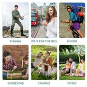 Set de 2 Tabourets de Camping Noirs – Compacts et Pratiques