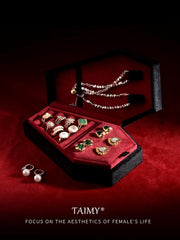 Boîte à Bijoux Gothique en Forme de Cercueil – Coffret en Velours pour Colliers, Bracelets et Bagues