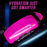 Botella Deportiva Ajustable – 600 cc / 750 cc | Rosa y Negro